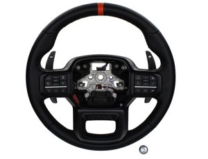 Ford F-150 Raptor Steering Wheel Kit - Ford Racing - Incl. Trim Pieces/Controls/Paddle Shifters - Black - `21-`24